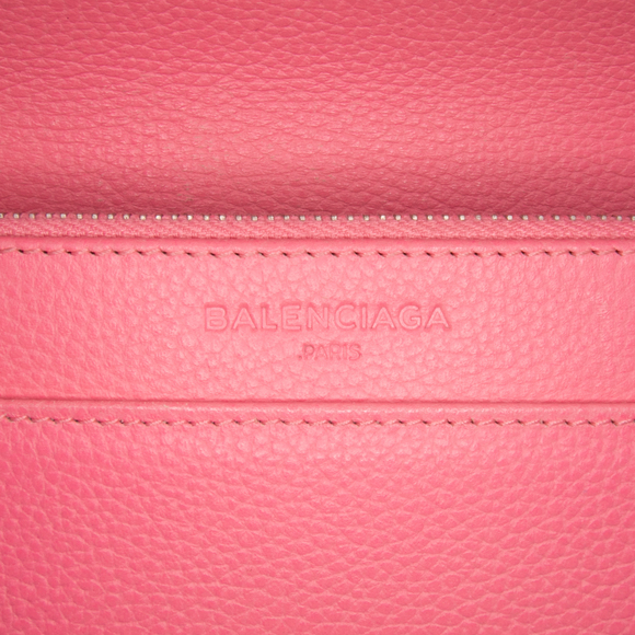 Pre-Loved Balenciaga Grained Calfskin Motocross Classic Wallet on Chain - Picture 5 of 11